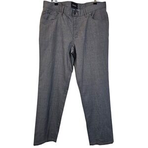 HILTL Mens Gray‎ Tailored Hem Wool Kent Pant Travel Size 36 Waist 28.75" Inseam